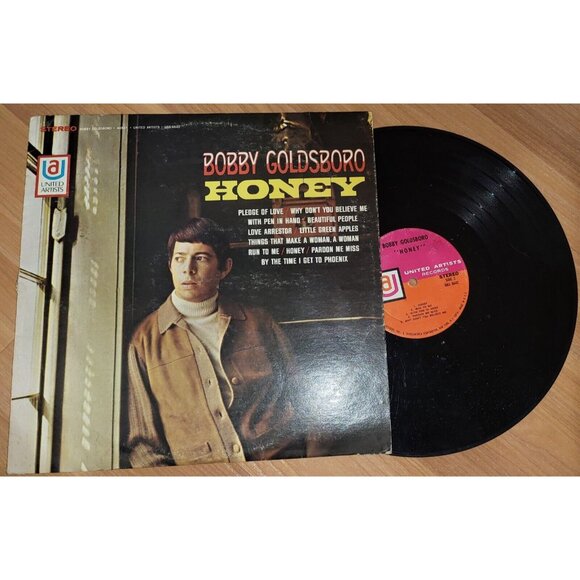 Bobby Goldsboro Honey 12" Vinyl Record LP 1968 United Artists Records UAS 6642 - Picture 1 of 12